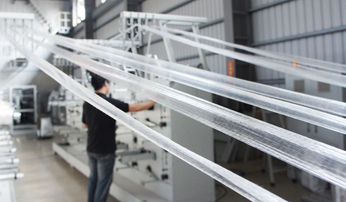 HDPE/PP Fibrillated Tape Extrusion Line Process